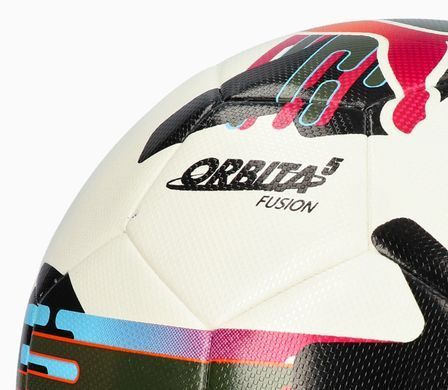 М'яч футбольний Puma Orbita 5 FUSION білий, чорний, болотний Уні 5 00000032986