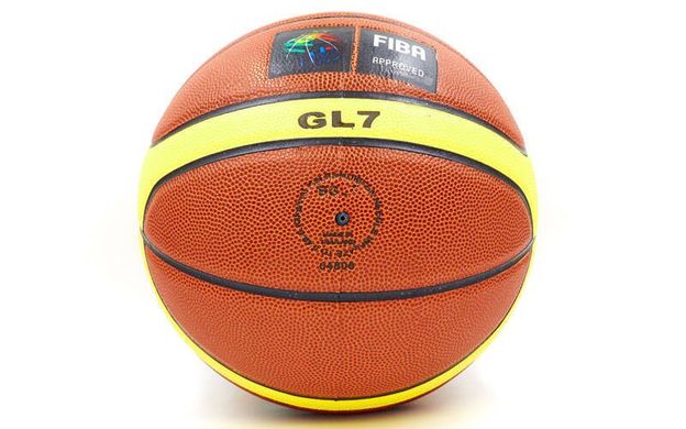 Мяч баскетбольный PU №7 MOL BA-3598 GL7 BA-3598