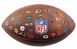 Мяч для американского футбола Wilson NFL OFF THROWBACK 32 TEAM LOGO X00000029731 фото 1