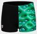 Плавки-боксери для хлопців Arena FOAM SWIM SHORT чорний, зелений, бірюзовий Діт 152 см 00000033498 фото 1