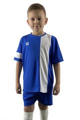 Дитяча футбольна форма X2 (футболка+шорти), розмір S (синій/білий) DX2001B/W-S DX2001B/W
