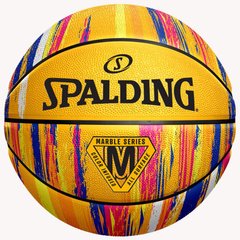 М'яч баскетбольний Spalding Marble Ball жовтий Уні 7 00000021026