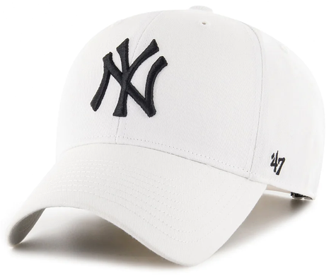 Кепка 47 Brand NEW YORK YANKEES RAISED BASIC білий Уні OSFA B-RAC17CTP-WH
