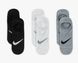 Шкарпетки Nike U NK EVERYDAY PLUS LTWT FOOTIE 3PPK чорний, білий, сірий Жін 34-38 00000021022 фото 2
