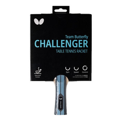 Ракетка для настільного тенісу BUTTERFLY Challenger + посібник зі здорового способу життя MASTERSPORTS 11159 11159