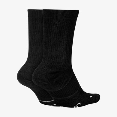 Шкарпетки Nike U NK MLTPLIER CRW 2PR - 144 чорний Уні 46-50 SX7557-010