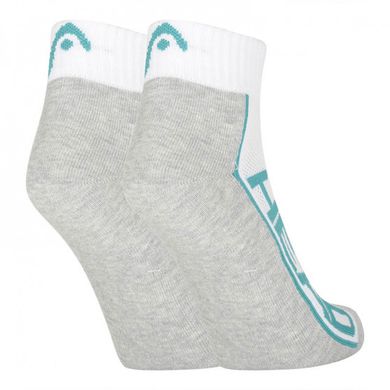 Шкарпетки Head PERFORMANCE QUARTER 2P UNISEX білий, сірий, мультиколор Уні 35-38 00000019591