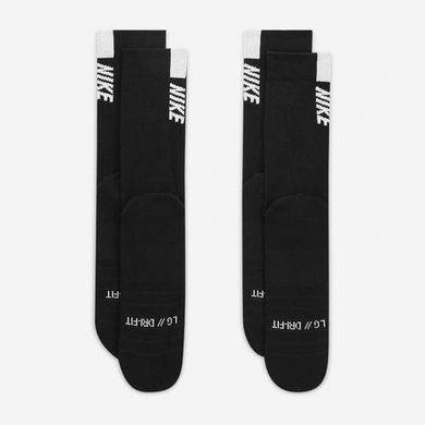 Шкарпетки Nike U NK MLTPLIER CRW 2PR - 144 чорний Уні 46-50 SX7557-010