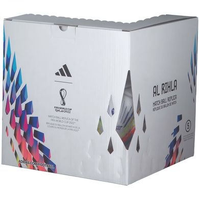 Футбольний м'яч Adidas 2022 World Cup Al Rihla League BOX H57782, розмір №5 H57782
