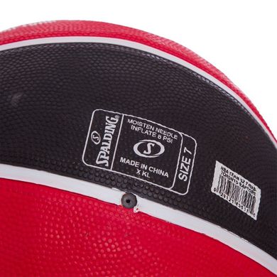 Мяч баскетбольный резиновый SPALDING 83511Z NBA TEAM-TORONTO RAPTORS №7  83511Z