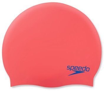 Шапка для плавання Speedo PLAIN MOUD SILC CAP JU червоний, синій Діт OSFM 00000027374