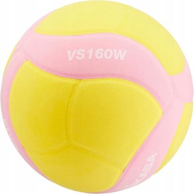 М'яч волейбольний Mikasa VS160W жовто-рожевий, розмір 4 VS160W-P