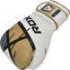 Боксерські рукавиці RDX BOXING GLOVES BGR-F7 білий, золотий 8 унцій BGR-F7GL фото 2