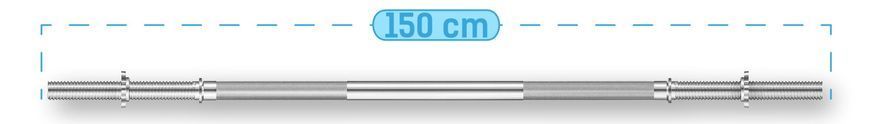 Гриф гвинтовий прямий 150/25 THUNDER SG-SC-150/25
