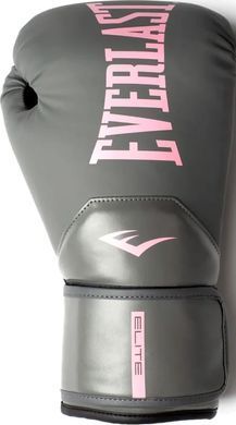 Боксерські рукавиці Everlast ELITE 2 BOXING GLOVES сірий, рожевий 10 унцій P00003312