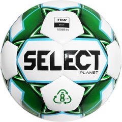 М'яч футбольний Select PLANET FIFA біло-зелений Уні 5 00000021267