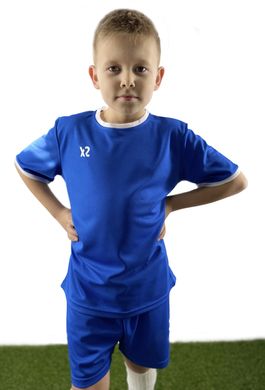 Детская футбольная форма X2 (футболка+шорты), размер S (синий/белый) DX2002B/W-S DX2002B/W