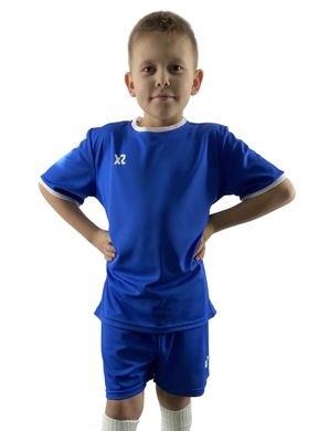 Дитяча футбольна форма X2 (футболка+шорти), розмір S (синій/білий) DX2002B/W-S DX2002B/W