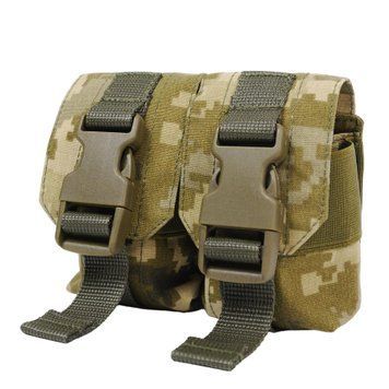 Тактичний підсумок під 2 гранати KIBORG GU Double Mag Pouch Pixel 4049