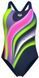 Купальник закрытый для женщин Arena WATER FLUIDS SWIMSUIT SWIM PRO темно-синий, розовый, салатовый Жен 44 008837-570 фото 1