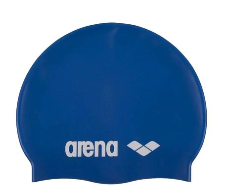 Шапка для плавання Arena CLASSIC SILICONE синій, білий Уні OSFM 00000024463