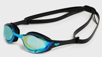 Очки для плавания Arena COBRA EDGE SWIPE MIRROR черный, бирюзовый OSFM 006870-110