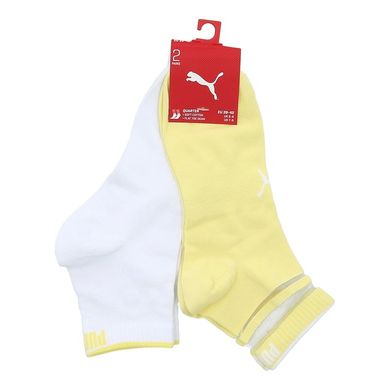 Шкарпетки Puma SHORT SOCK STRUCTURE 2P WOMEN жовтий, білий Жін 39-42 00000009500