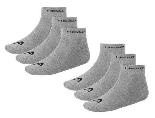 Шкарпетки Head QUARTER 3P UNISEX сірий Уні 35-38 00000007397